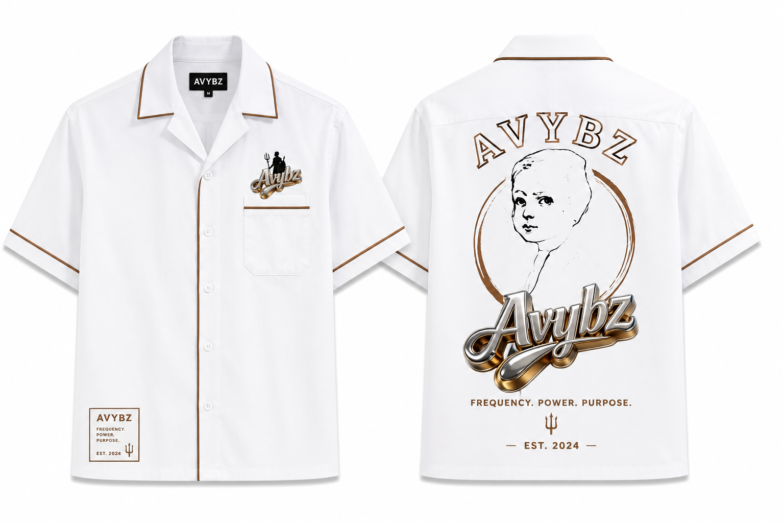 AVYBZ Ivory Mirage Resort Shirt